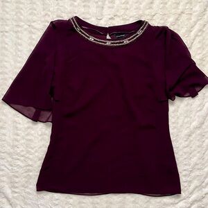 Le Chateau beaded neck top